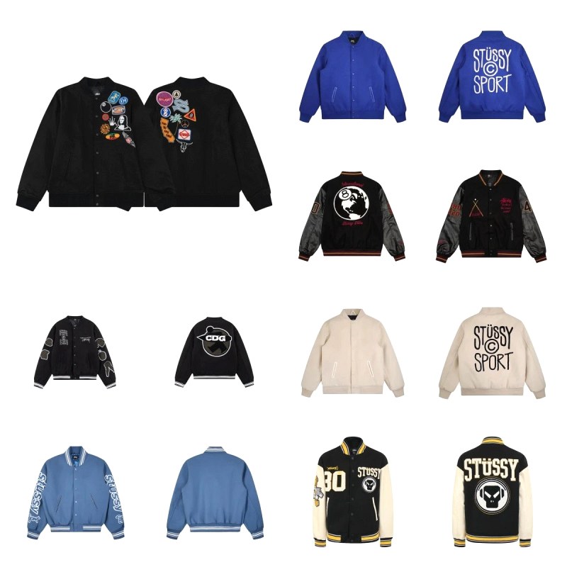 Stussy Patchwork Stand-Collar Sweatshirt in Six Colourways, M–XXL