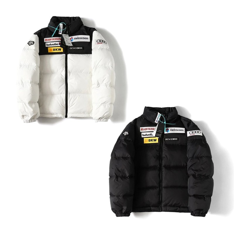 Supreme Black Puffer Jacket with a Listing-Described Graphene Back Panel