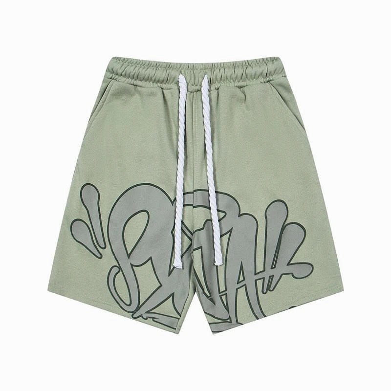 Syna World Green Athletic Shorts: Lightweight Cotton Built for Summer Casual