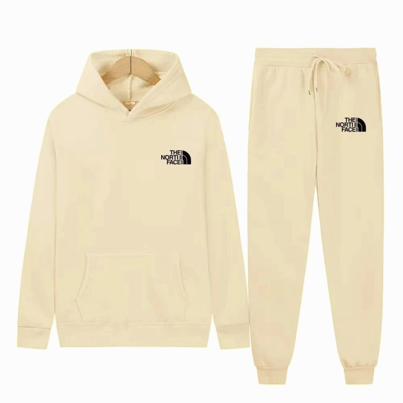 The North Face Beige Hoodie: A Hooded, Relaxed-Cut Pullover in Sizes S–XXXL