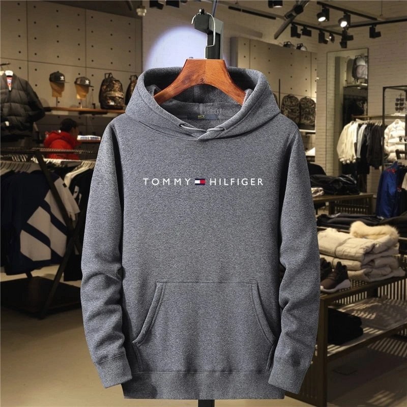 Tommy Hilfiger Navy Hoodie: Polyester, Hooded, Sizes S–XXXL