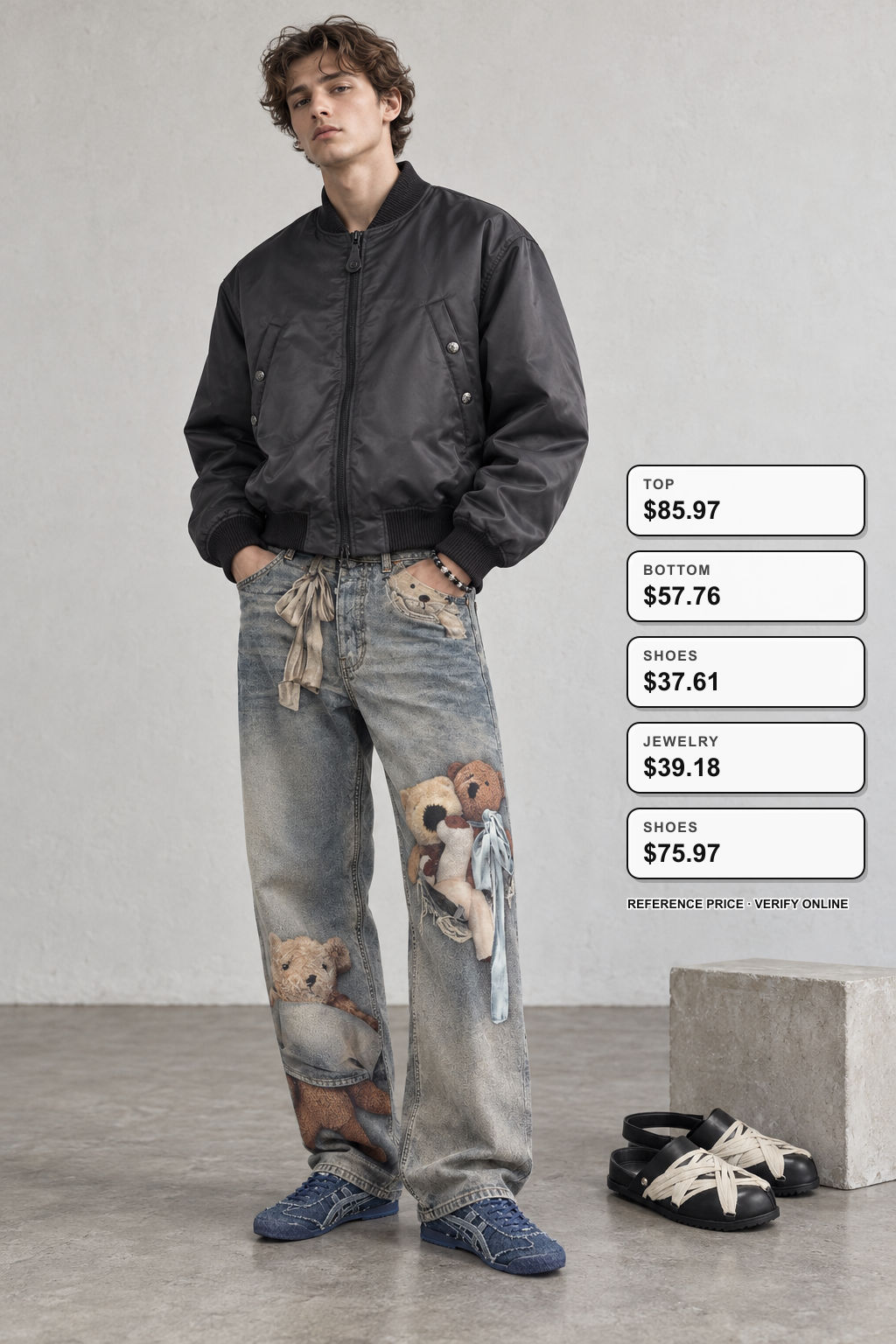 acne studios Denim Looks on fashionreps full outfit styling visualization 2 for fashionreps